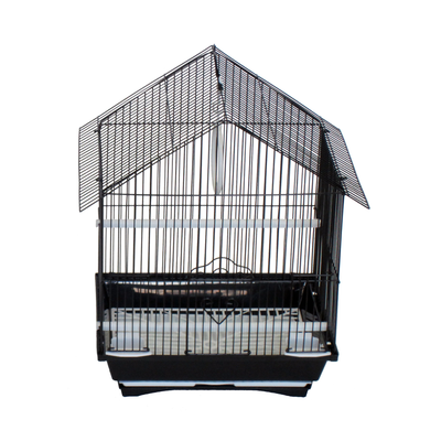 YML House Top Style Parakeet Cage Black