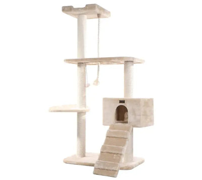 Armarkat Natural Sisal Scratching Cat Tree 58 Height BGE