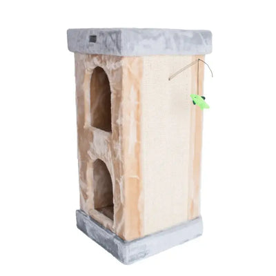 Armarkat Real Wood Double Condo Cat House With Carpet