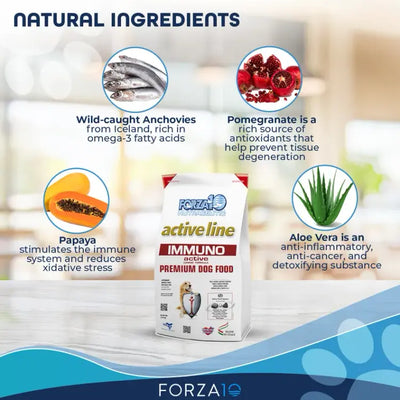Forza10 Active Immuno Support Diet Dry Dog Food Natural Ingredients