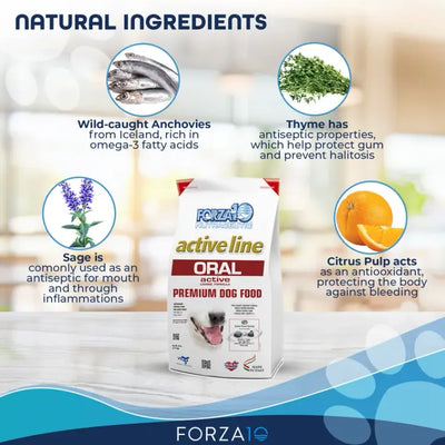Forza10 Active Oral Support Diet Dry Dog Food Natural Ingredients