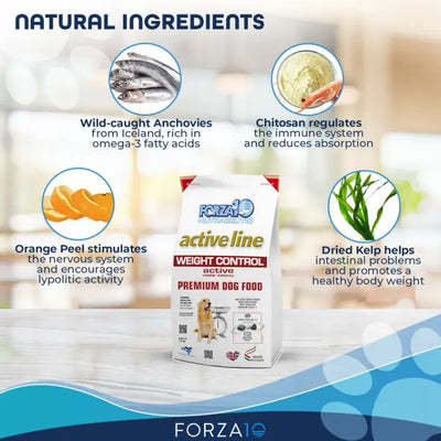 Forza10 Active Weight Control Diet Dry Dog Food Natural Ingredients