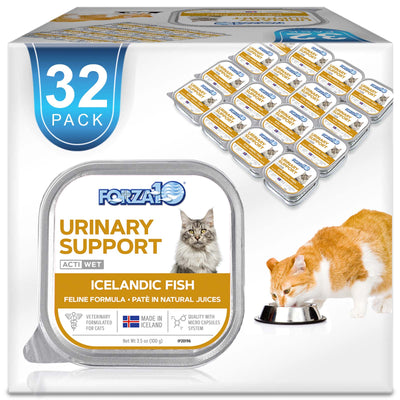 Forza10 Actiwet Urinary Support Icelandic Fish Recipe Canned Cat Food 32 pack