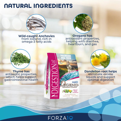Forza10 Legend Digestion Grain-Free Dry Dog Food Natural Ingredients