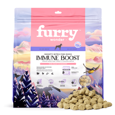 Furry Immune Boost freeze-dried Raw Turkey & Chicken Recipe for Dogs