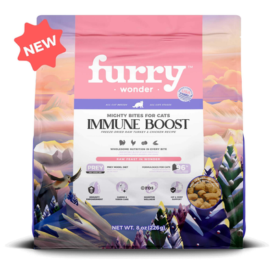 Furry Immune Boost freeze-dried Raw Turkey & Chicken Recipe for Cats